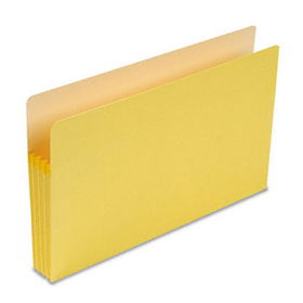3 1/2 Inch Accordion Expansion Colored File Pocket, Straight Tab, Legal, Yellowsmead 