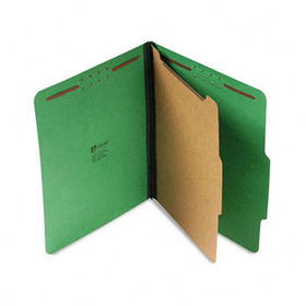 Pressboard Folder, Letter, Four-Section, Emerald Green, 10/Boxuniversal 