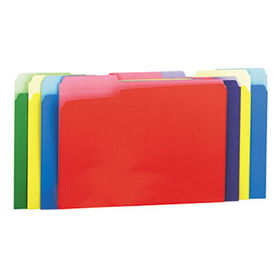 Colored File Folders, 1/3 Cut Single-Ply Top Tab, Letter, Assorted, 100/Boxuniversal 