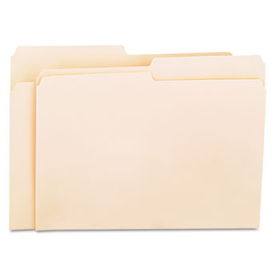 File Folders, 1/2 Cut, One-Ply Top Tab, Letter, Manila, 100/Boxuniversal 
