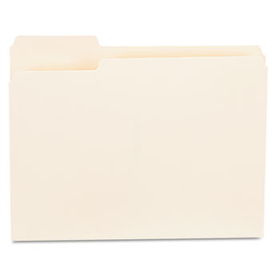File Folders, 1/3 Cut First Position, One-Ply Top Tab, Letter, Manila, 100/Boxuniversal 