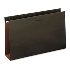 Three Inch Box Bottom Pressboard Hanging Folders, Legal, Standard Green, 25/Box