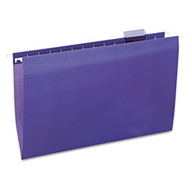 Hanging File Folders, 1/5 Tab, 11 Point Stock, Legal, Violet, 25/Boxuniversal 