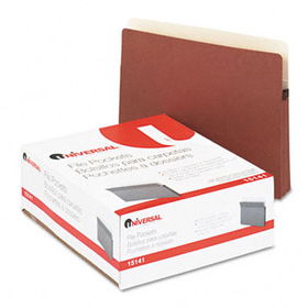 1 3/4 Inch Expanding File Pockets, Straight Tab, Letter, Redrope/Manila, 25/Box