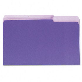 Recycled Interior File Folders, 1/3 Cut Top Tab, Legal, Violet, 100/Boxuniversal 