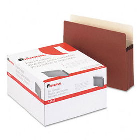 3 1/2 Inch Expansion File Pockets, Straight Tab, Letter, Redrope/Manila, 25/Boxuniversal 