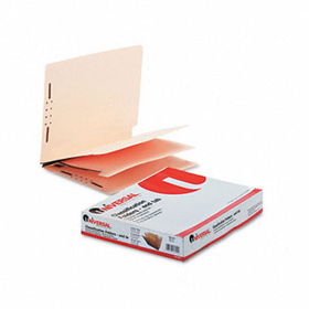 Manila End Tab Folders with Full Cut, Letter, Six-Section, 10/Boxuniversal 