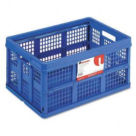 Filing/Storage Tote Storage Box, Plastic, 22-1/2 x 15-3/4 x 12-1/4, Blue
