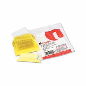 Universal 42229 - Hanging File Folder Plastic Index Tabs, 1/5 Tab, Two Inch, Yellow, 25/Packuniversal 