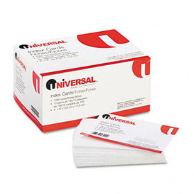 Unruled Index Cards, 4 x 6, White, 100/Packuniversal 