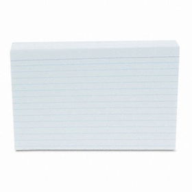 Ruled Index Cards, 4 x 6, White, 500/Pack