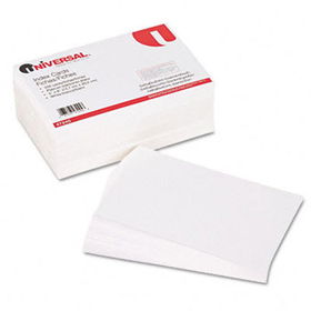 Unruled Index Cards, 5 x 8, White, 500/Packuniversal 