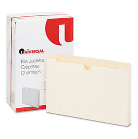 Economical File Jackets with 1 1/2 Expansion, Legal, 11 Point Manila, 50/Boxuniversal 