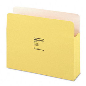 ColorLife 3 1/2 Inch Expansion Pocket, Straight Tab, Letter, Yellow, 25/Boxwilson 