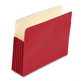 ColorLife 5 1/4 Inch Expansion Pocket, Straight Tab, Letter, Red, 10/Boxwilson 