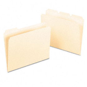 Ready-Tab File Folders, 1/3 Cut Top Tab, Letter, Manila, 50/Box