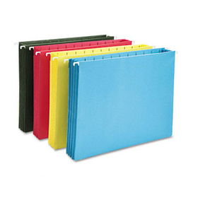 Hanging Pocket File Folders with Full Height Gusset, Letter, Assorted, 4/Pack