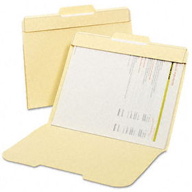 Globe-Weis 153LP50 - Secure File Folders, Top Tab, Letter, Manila, 50/Box