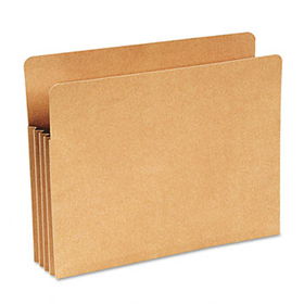 Recycled File Pocket, Straight Cut, Letter, 3 1/2 Inch Expansion, Kraft