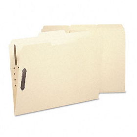 Poly Folder, Two Fasteners, 1/3 Cut Top Tab, Letter, Manila, 24/Box