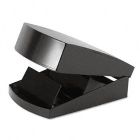 Covered Tray Business Card File Holds 250 2 1/4 x 4 Cards, Black
