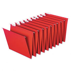 Globe-Weis HF20RED - Hanging Accordion Folders, Letter Size, Red, Two Sets/Box