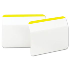 Post-it 686A50YW - Durable Hanging File Tabs, 2 x 1 1/2, Striped, Yellow, 50/Packpost 