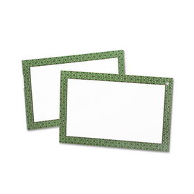 Oxford 06060 - Unruled Note Cards, 4 x 6, White with Olive Polka Dot Border, 50/Packoxford 