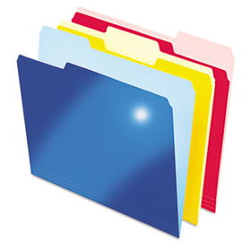 Pendaflex 84271 - Ultra Gloss File Folders, Letter, 1/3 Cut, Heavyweight Stock, Assorted, 50/Box