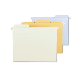 FasTab Hanging File Folders, Letter, Assorted Fashion, 18/Box