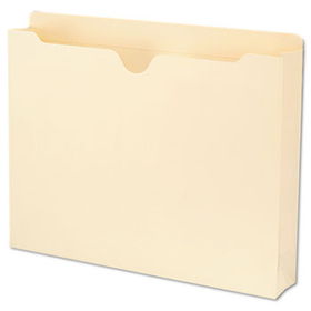 Recycled Top Tab File Jacket, Letter, 2"" Accordion Expansion, Manila, 50/Box