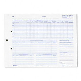 Expense Report for Recording Maximum Detail, 11 x 8 1/2, Two-Part, 50 Forms