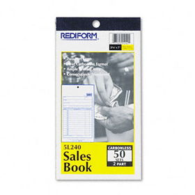 Sales Book, 3-5/8 x 6 3/8, Carbonless Duplicate, 50 Sets/Bookrediform 