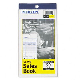 Sales Book, 3 5/8 x 6 3/8, Carbonless Triplicate, 50 Sets/Bookrediform 