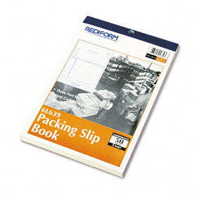 Packing Slip Book, 5 1/2 x 7 7/8, Carbonless Triplicate, 50 Sets/Book