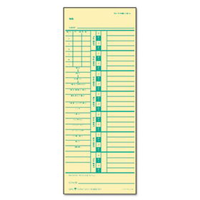 Time Card for Acroprint and Simplex, Weekly, Two-Sided, 3-1/2 x 9, 500/Box