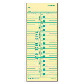 Time Card for Acroprint, IBM, Lathem and Simplex, Weekly, 3-1/2 x 9, 500/Boxtops 