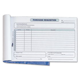 Purchasing Requisition Pad, 5 1/2 x 8 1/2, 100/Pad, 2/Packtops 