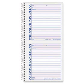 Memorandum Book, 5 x 5 1/2, Two-Part Carbonless, 100 Sets/Booktops 