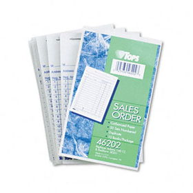 TOPS 46202 - Duplicate Retail Sales Pad, 3-3/8 x 5, Carbon-Backed Originals, 50 Forms,10/Packtops 