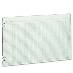 Accounting Sheets, 24 Columns, 11 x 17, 100 Loose Sheets/Pack, Green