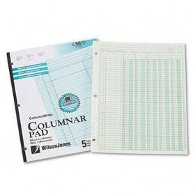 Accounting Pad, Five Eight-Unit Columns, 8-1/2 x 11, 50-Sheet Padwilson 