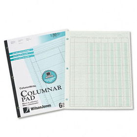 Accounting Pad, Six Six-Unit Columns, 8-1/2 x 11, 50-Sheet Padwilson 