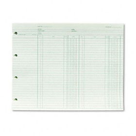 Accounting, 9-1/4 x 11-7/8, 100 Loose Sheets/Packwilson 