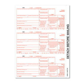 TOPS 2298TA - IRS Approved 1098T Tax Forms, 3-3/4 x 8, 50 Formstops 