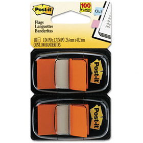 Standard Tape Flags in Dispenser, Orange, 100 Flags/Dispenserpost 