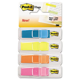 Small Flags in Dispensers, Four Colors, 35/Color, 4 Dispensers/Packpost 