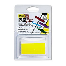 Redi-Tag 20012 - Removable/Reusable Page Flags, Yellow, 300/Packredi 