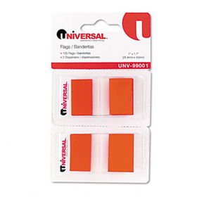 Page Flags, Red, 2 Dispensers of 50 Flags/Packuniversal 
