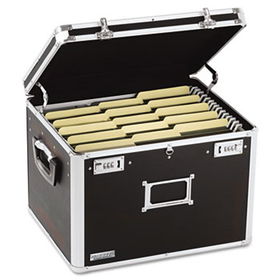 Locking File Chest Storage Box, Letter/Legal, 17-1/2 x 14 x 12-1/2, Blackvaultz 
